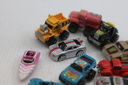 Vintage Micro Machines Mini Diecast Car Lot 80s 90s cars toys rare boat truck