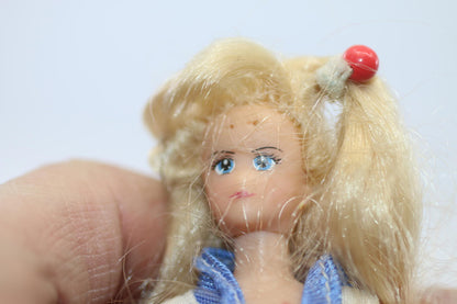 Vintage Sailor Moon Mini Doll 90s Anime action Figure Bandai Japan blond air toy