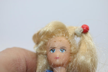 Vintage Sailor Moon Mini Doll 90s Anime action Figure Bandai Japan blond air toy