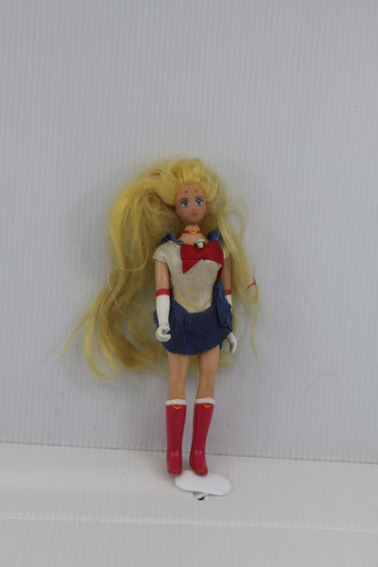 Vintage Sailor Moon Mini Doll 90s Anime action Figure Bandai Japan blond #2 toy