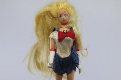 Vintage Sailor Moon Mini Doll 90s Anime action Figure Bandai Japan blond #2 toy