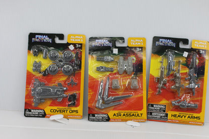 Final Faction Alpha Team 1 Mech Weapons Pack Set - Covert Ops, Air Assault, and