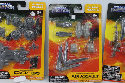 Final Faction Alpha Team 1 Mech Weapons Pack Set - Covert Ops, Air Assault, and