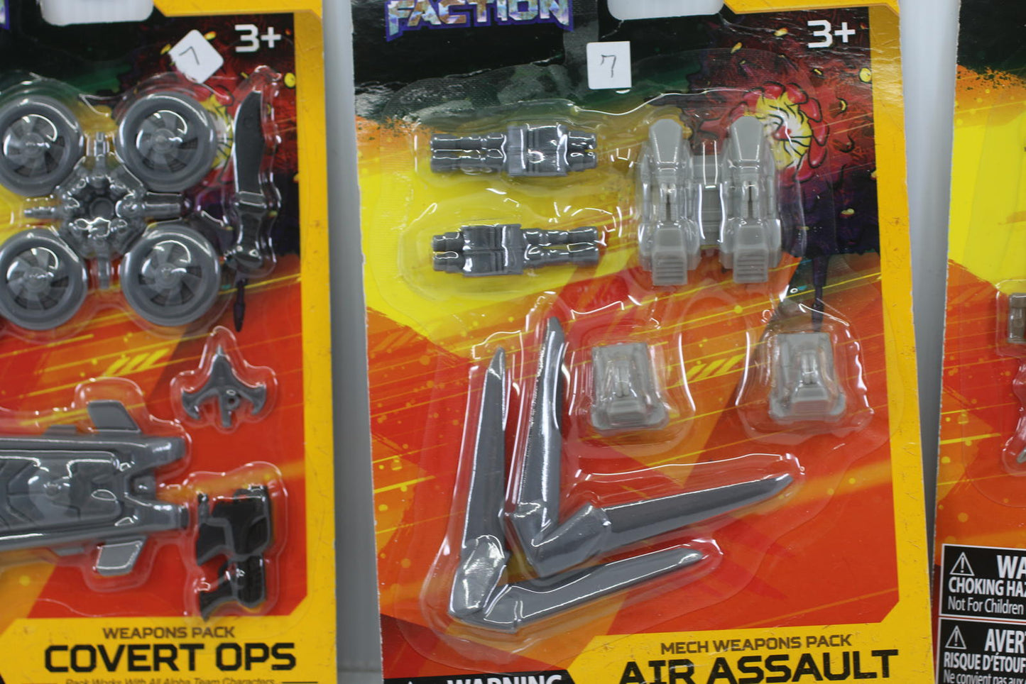 Final Faction Alpha Team 1 Mech Weapons Pack Set - Covert Ops, Air Assault, and