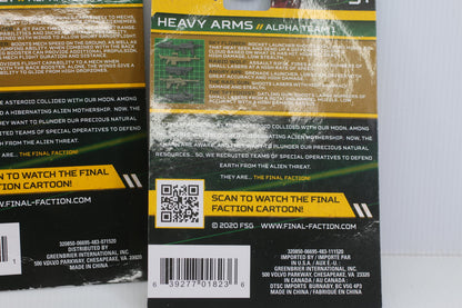 Final Faction Alpha Team 1 Mech Weapons Pack Set - Covert Ops, Air Assault, and