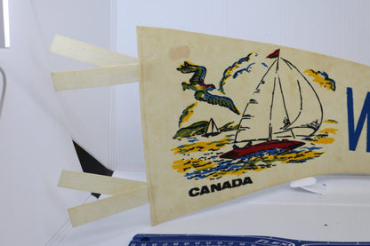 Vintage pennant felt Canada Souvenir Wasaga BEach