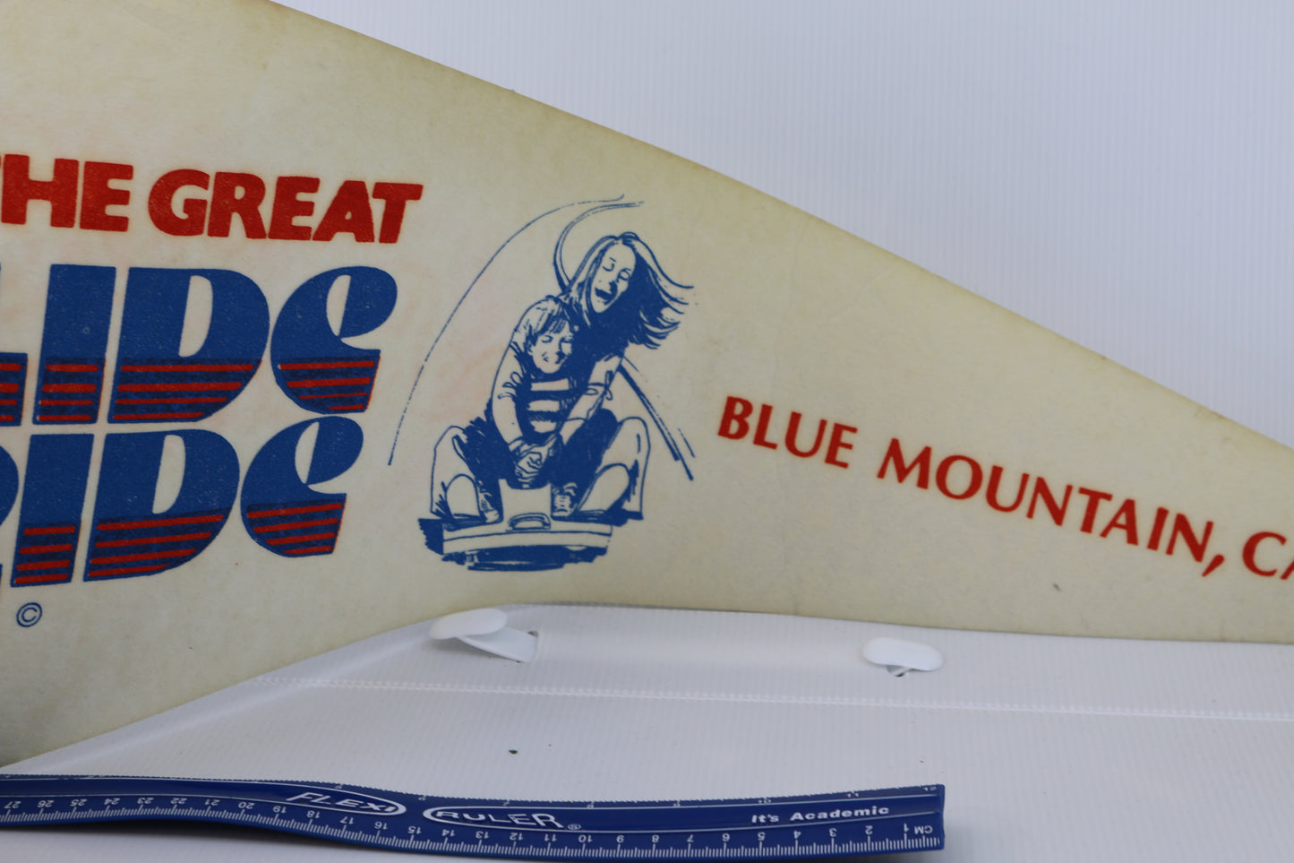 Vintage pennant felt Canada Souvenir The great slide ride Blue Mountain
