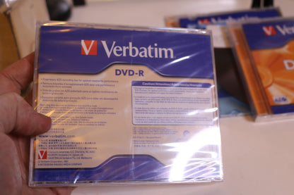 SEALED Verbatim writable Disc DVD-R 3 Disk  AZO DVD-R 4.7gb