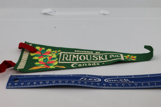 Vintage pennant felt Canada Souvenir of Rimouski P.A. Canada