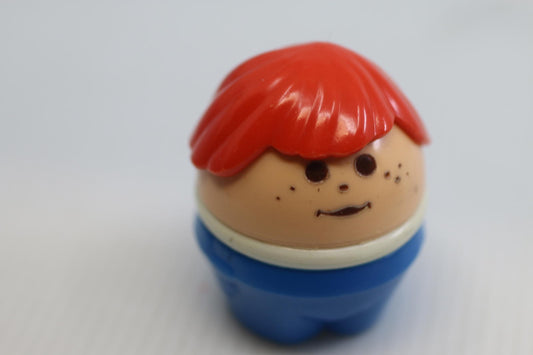 Vintage Little Tikes Toddle Tots Chunky People House red head kid home school