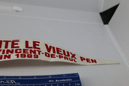 Vintage pennant felt Canada Souvenir Pénitencier St-Vincent-de-Paul 1989
