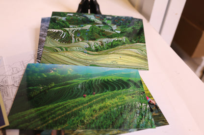 Terraced Fields In Longsheng Postcards Lot