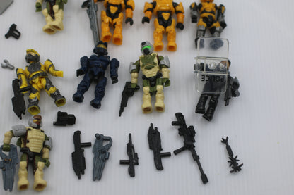 Mega Bloks Construx HALO LOT Of  Rare Mini Figures & Accessories Weapons toys