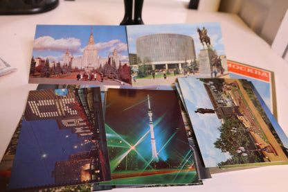 Mockba Moscow - Moscou Moskau - Moscu Post Cards Lot