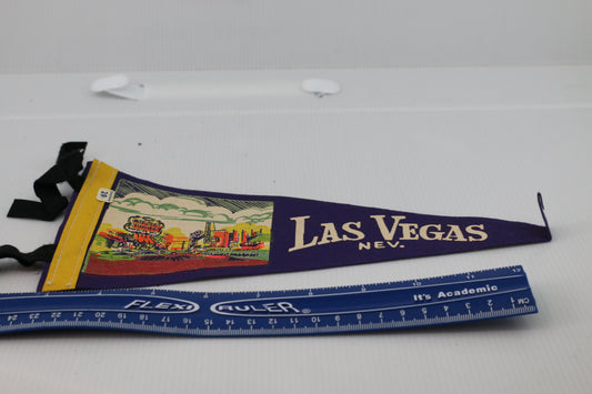 Vintage pennant felt Souvenir USA Las Vegas NEvada