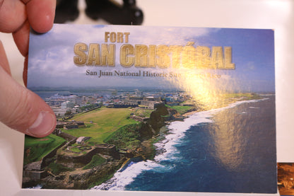 Lot Of 3 Old San Juan Puerto Rico Souvenir Post Cards Fort San Felipe Del Morro