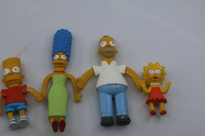 The Simpsons Bendy Rubber Figurines 2002 fox Matt Groening figures