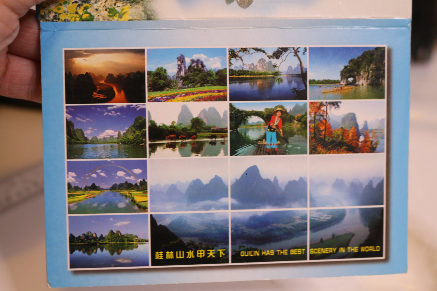 The Lo River Of Guilin Post Cards Lot With A Cardboard Map Souvenir