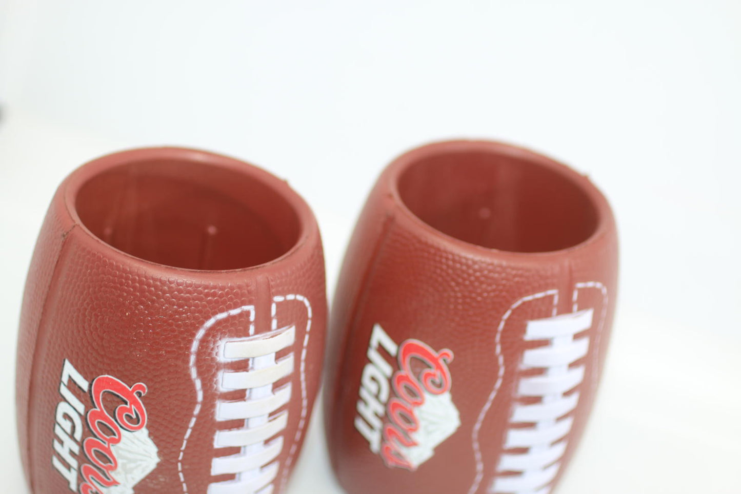 lot of 2 Cool American Football Can Coozie ! Coors Light Beer Promotion 4½''