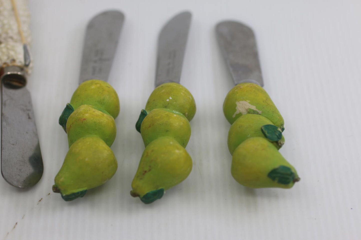 Set of 7 Novelty Butter Spreaders Fruit Bread Golf Handles