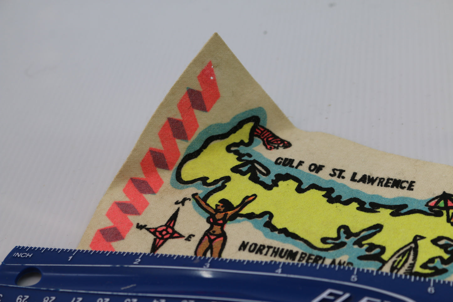 Vintage pennant felt Souvenir Canada Prince Edward Island St-Lawrence #2
