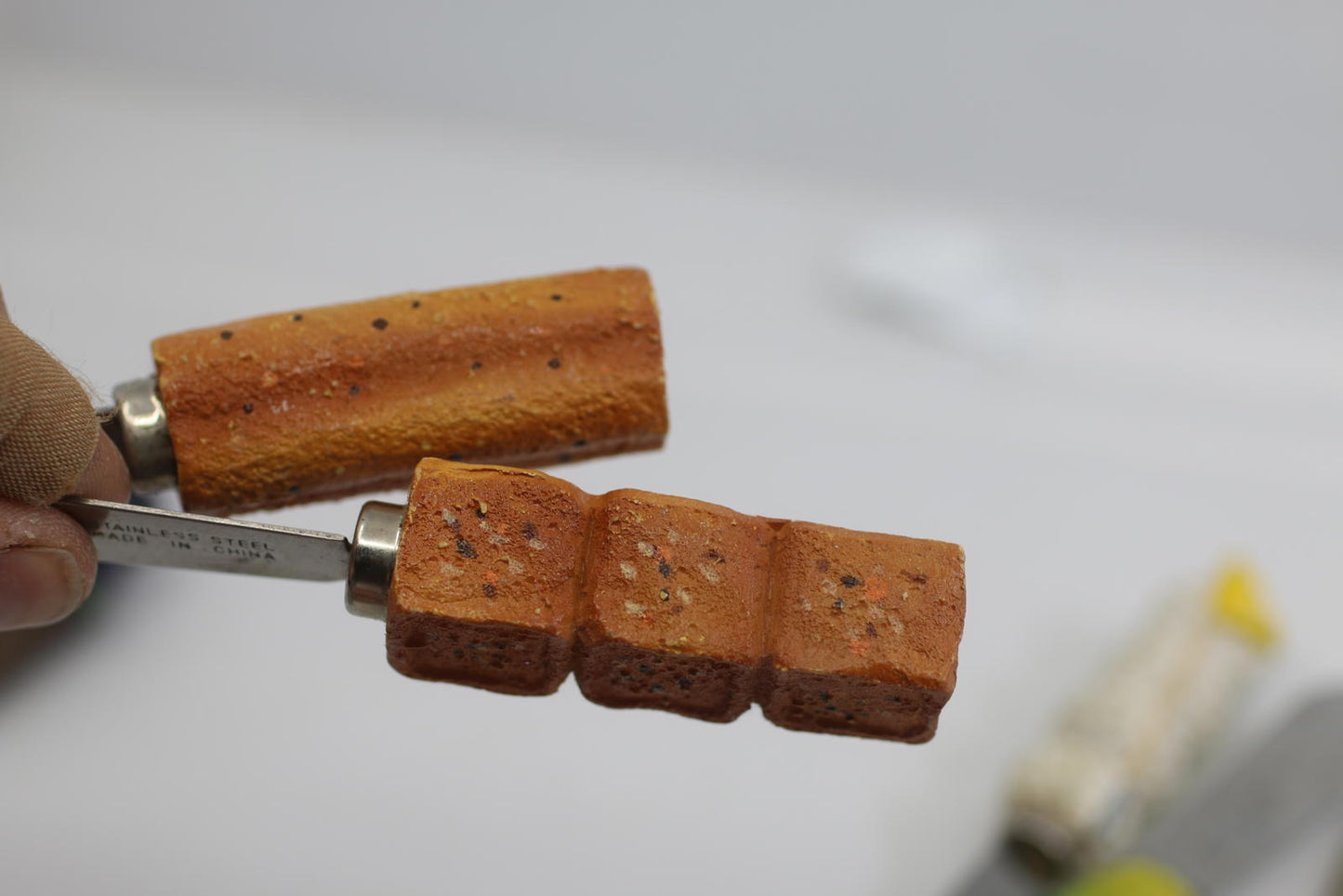 Set of 7 Novelty Butter Spreaders Fruit Bread Golf Handles