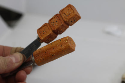 Set of 7 Novelty Butter Spreaders Fruit Bread Golf Handles