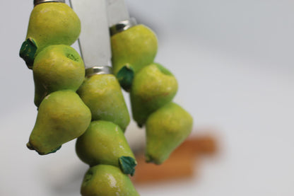 Set of 7 Novelty Butter Spreaders Fruit Bread Golf Handles