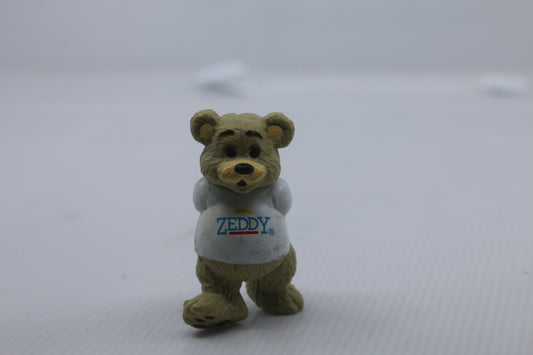 VINTAGE 80s ZELLERS Canada ZEDDY TEDDY BEAR Advertising Mascot PVC FIGURE vtg