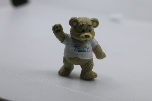 VINTAGE 80s ZELLERS Canada ZEDDY TEDDY BEAR Advertising Mascot PVC FIGURE #2