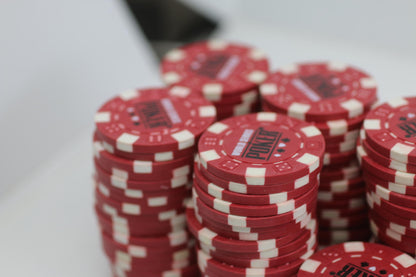 Lot of 150 WSOP World Series Poker Red 11.5g Casino Style Chips