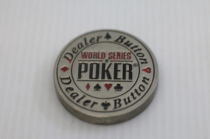 WSOP Style Dealer Button Metal Poker Table Marker 2” Heavy
