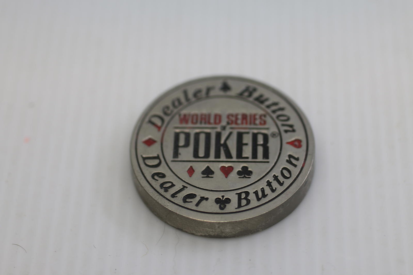 WSOP Style Dealer Button Metal Poker Table Marker 2” Heavy