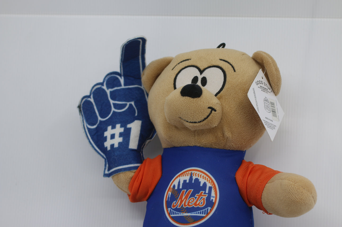 15” MLB NY METS #1 Teddy Bear Plush Foam Finger New York Baseball Team Doll Toy