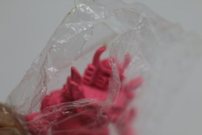 Vintage 1980s Robot Warrior Pencil Topper PVC Voltron Style Pink figure new toy