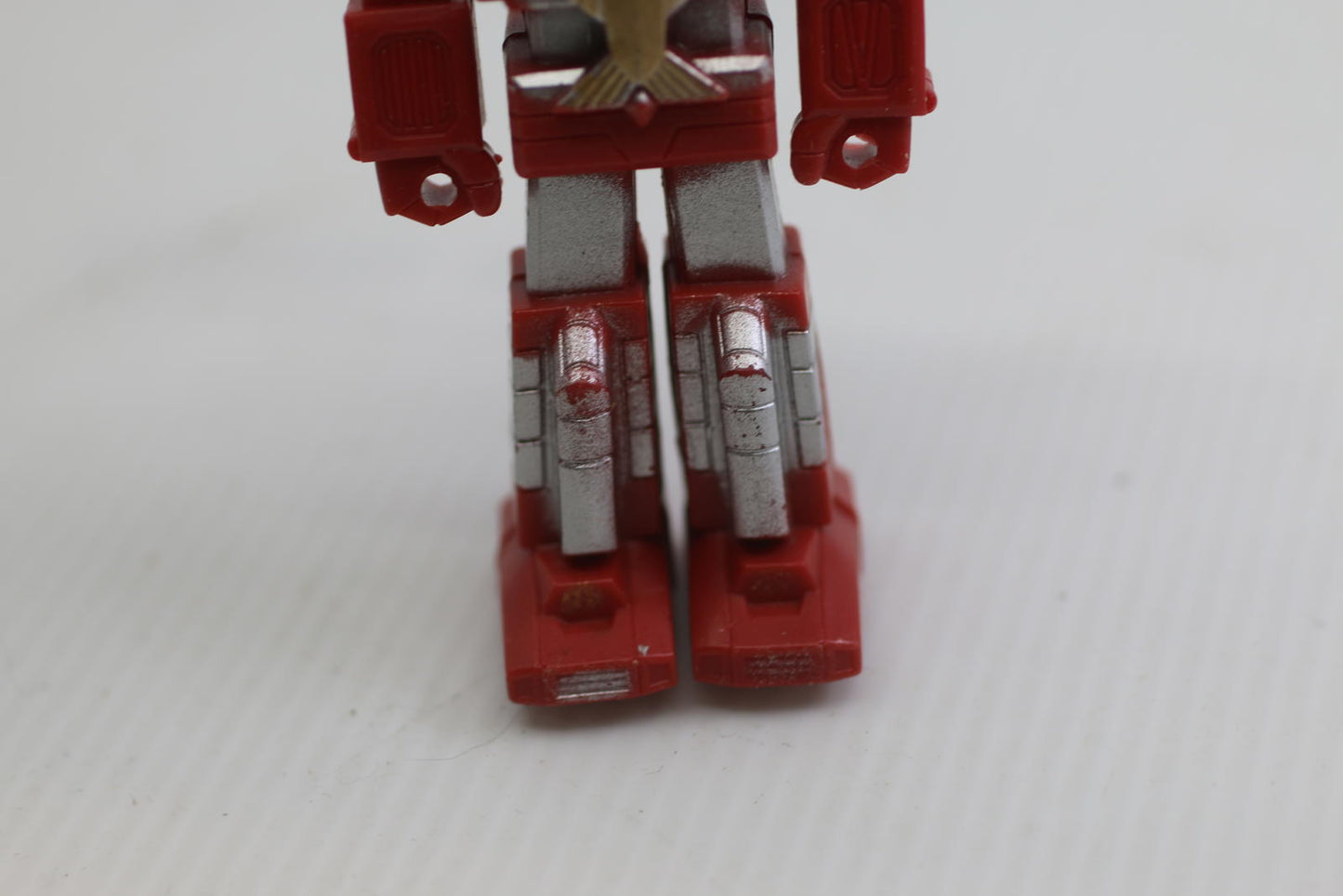 Vintage Bioman Bio Robo Mini Figure Red Super Sentai Plastic Robot Japan TOY