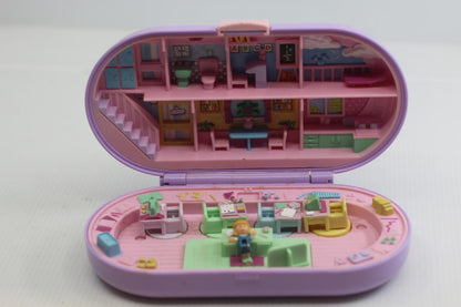 Polly Pocket Vintage Bluebird 1992 Stamping Stampin’ School Playset  Purple PINK