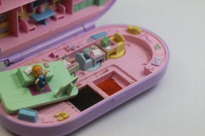 Polly Pocket Vintage Bluebird 1992 Stamping Stampin’ School Playset  Purple PINK