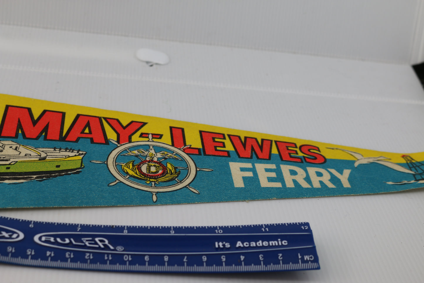 Vintage pennant felt souvenir Cape May-Lewes ferry Impko No.2888900