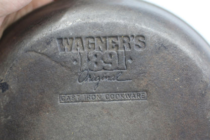 Wagner’s 1891 Original 8 Inch Cast Iron Skillet Frying Pan Made in USA