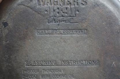 Wagner’s 1891 Original 8 Inch Cast Iron Skillet Frying Pan Made in USA