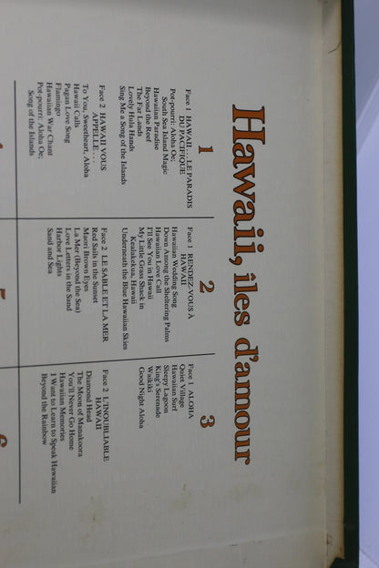 Hawaii, îles d'amour Vintage Music lot of Vynils Album Sélection readers Digest