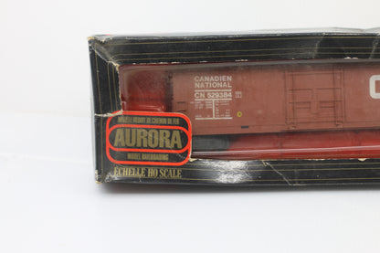 Vintage Aurora HO CN 529384 50' Box Car Model Railroading in box