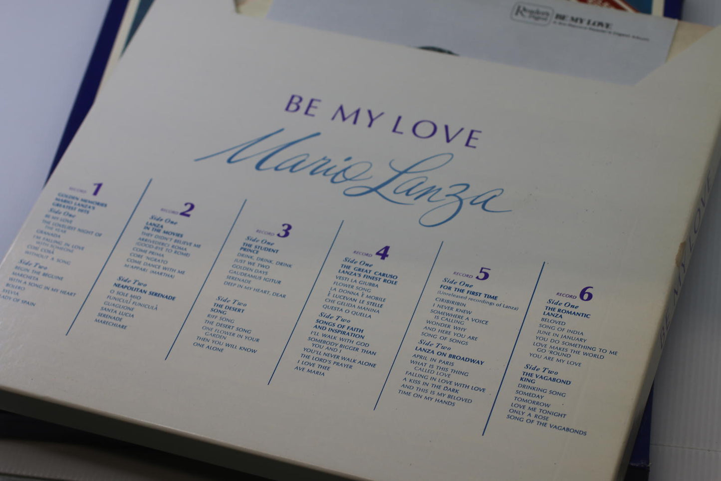 Be My Love - The Golden Voice of Mario Lanza Collector's Edition Vinyl Record