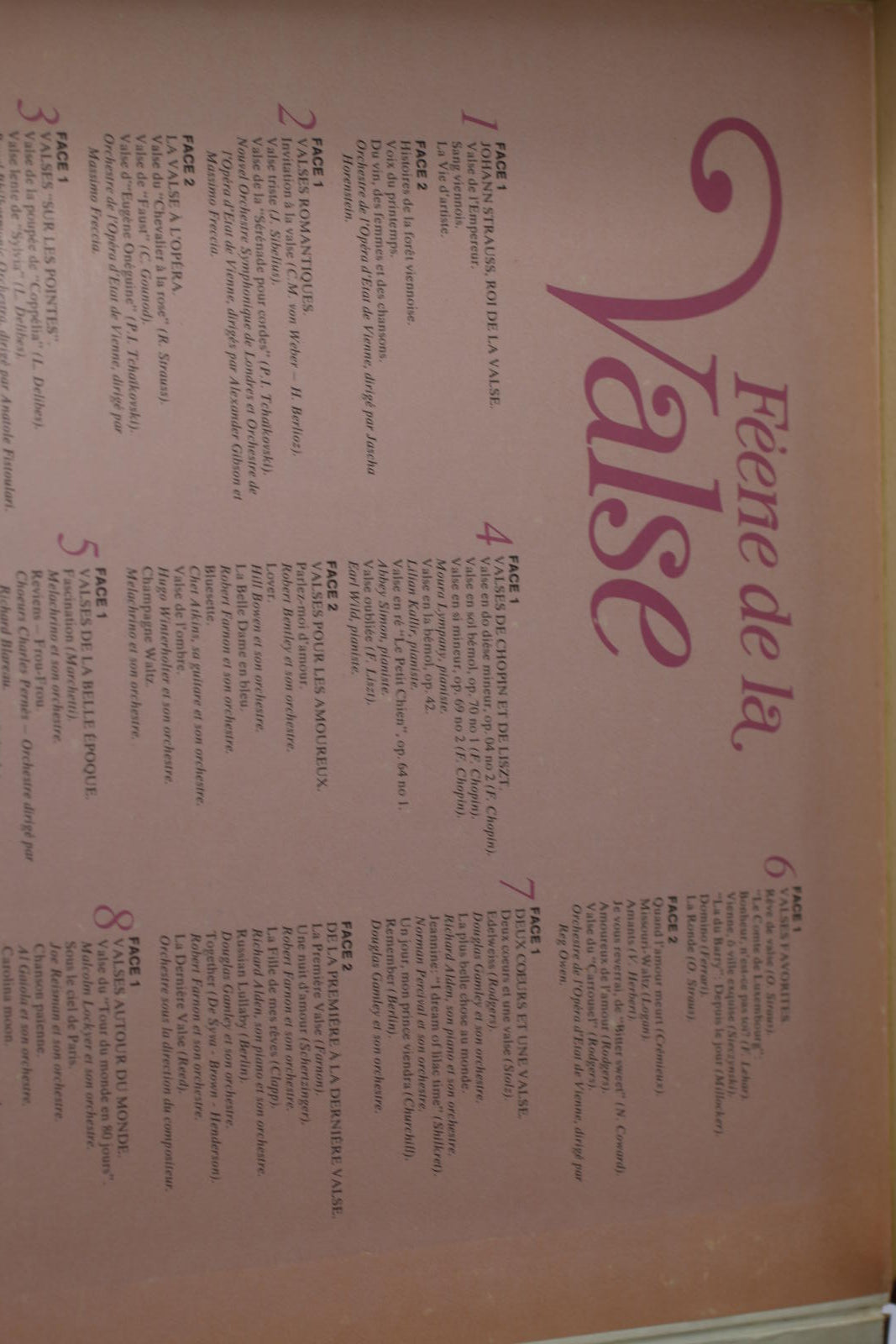 Féerie de la Valse Vinyl Record  lot of Vynils Album Sélection readers Digest