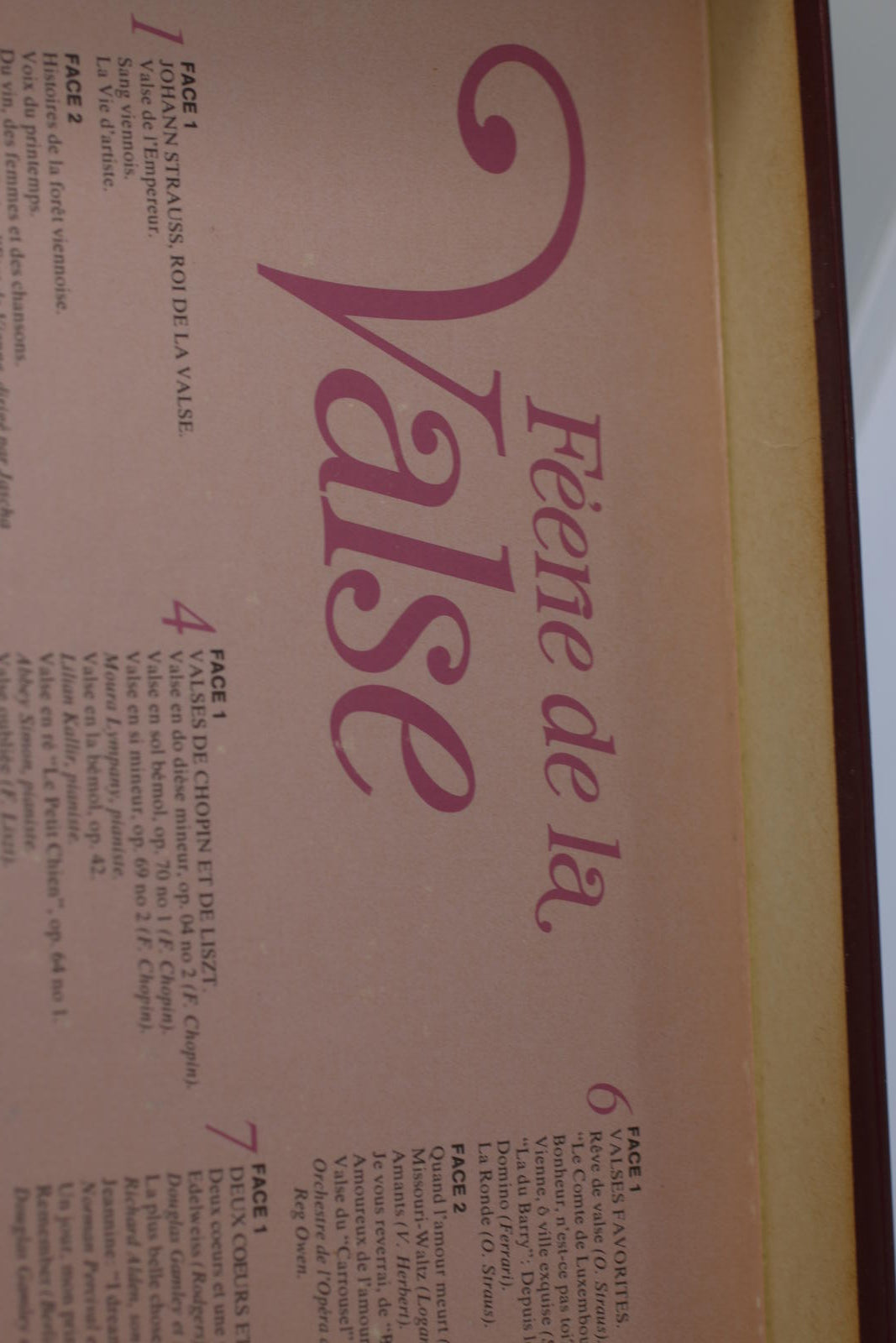 Féerie de la Valse Vinyl Record  lot of Vynils Album Sélection readers Digest