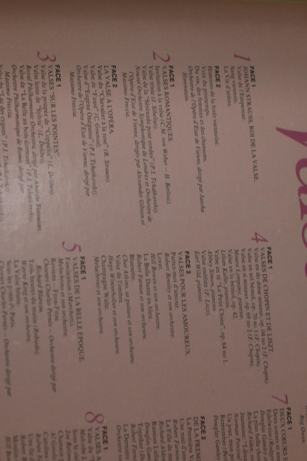 Féerie de la Valse Vinyl Record  lot of Vynils Album Sélection readers Digest
