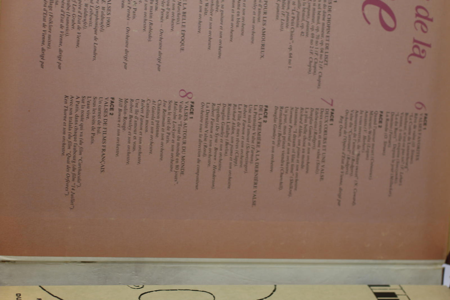 Féerie de la Valse Vinyl Record  lot of Vynils Album Sélection readers Digest