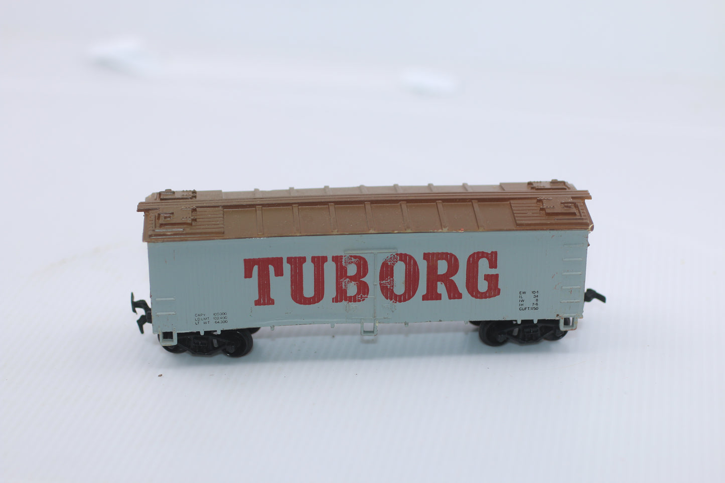 Life Like HO Scale Tuborg Beer Reefer Gray & Brown wagon replacement