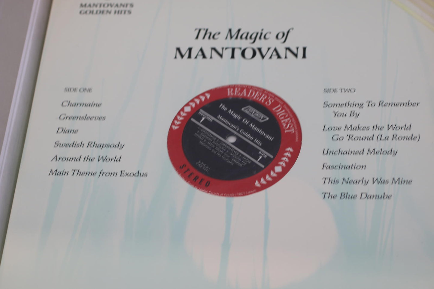 The Magic of Mantovani Vinyl LP Record lot Vynils Album Sélection readers Digest